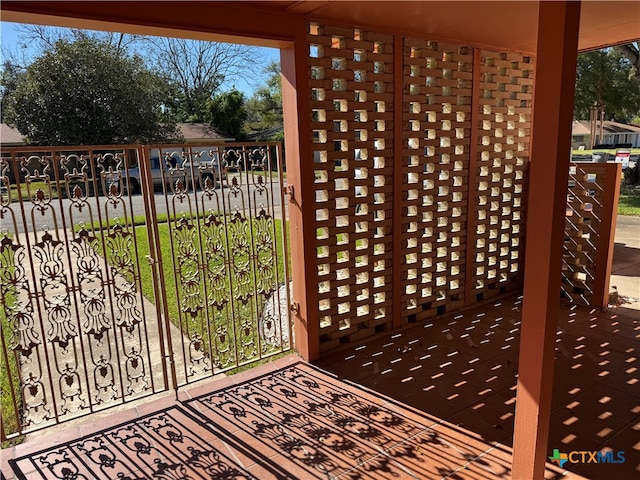 exterior space with a balcony