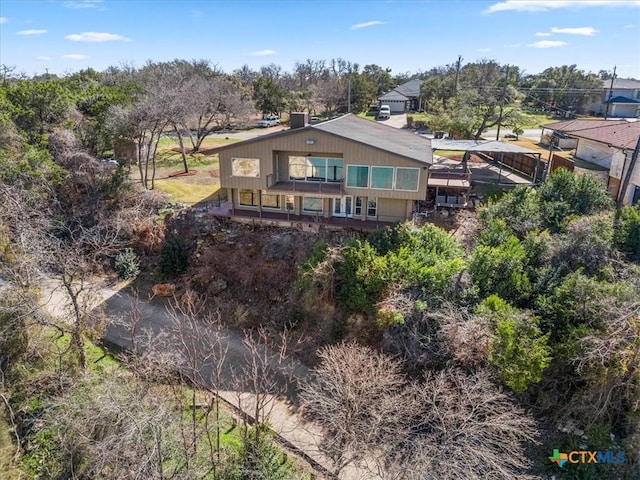 birds eye view of property