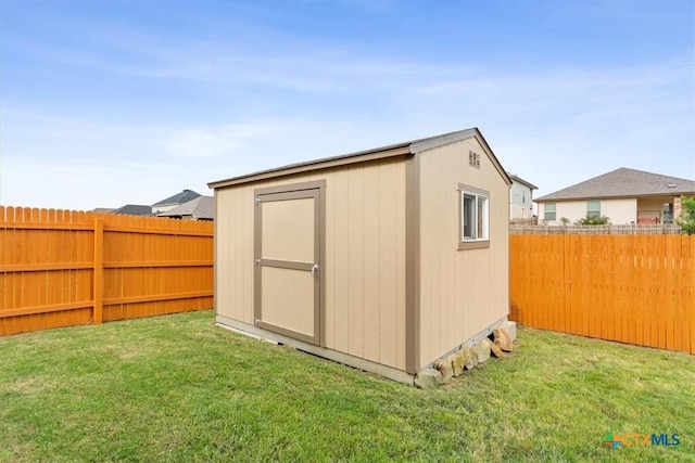 1328 Blue Leaf Dr, Temple, TX 76502 - view of shed with a fenced backyard