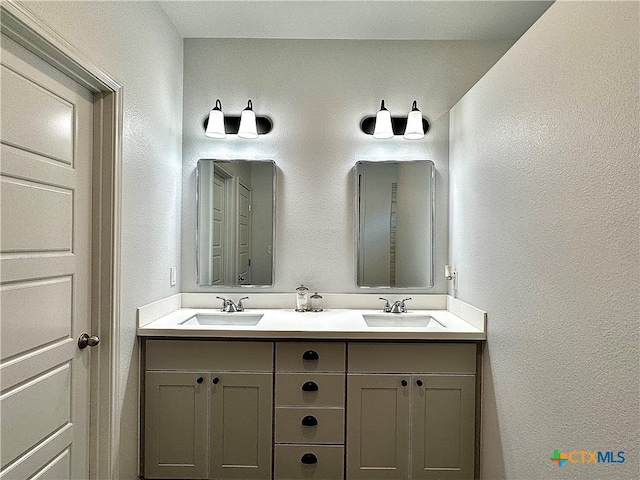 bathroom with vanity