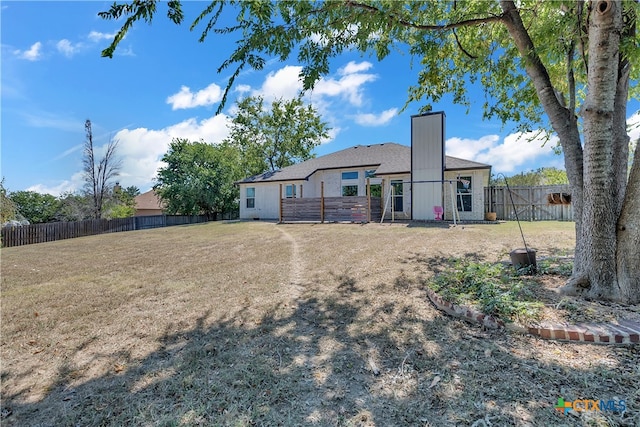 view of rear view of property