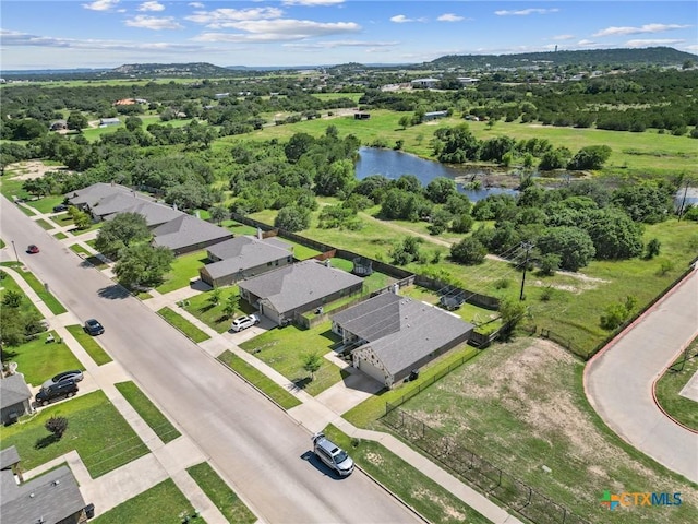 10103 Taylor Renee Dr, Killeen, TX 76542 - aerial view of property's location featuring a water and mountain view