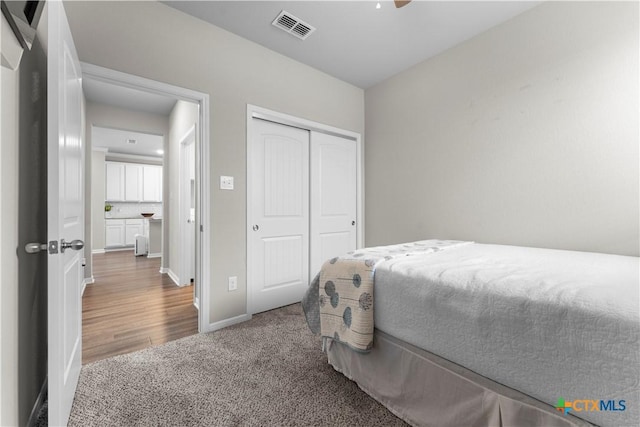 7628 Copper Creek Trl, Temple, TX 76502 - carpeted bedroom featuring a closet and baseboards