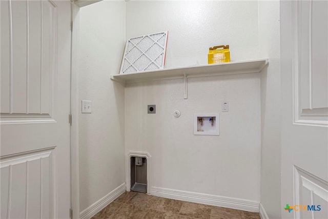 1102 Indian Mallow Dr, Temple, TX 76502 - washroom featuring laundry area, hookup for a gas dryer, hookup for a washing machine, baseboards, and electric dryer hookup