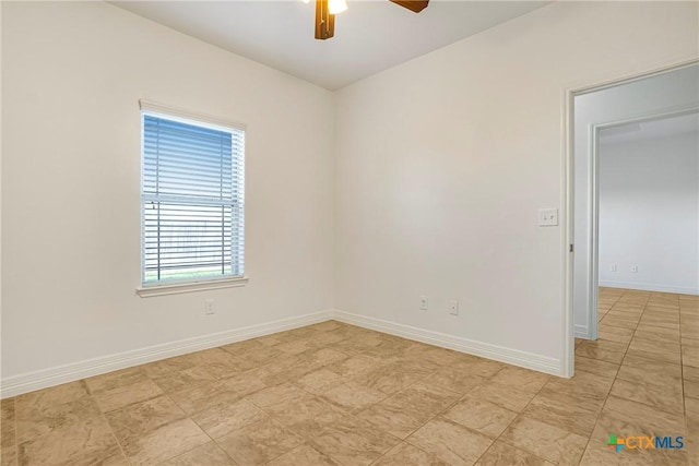 1102 Indian Mallow Dr, Temple, TX 76502 - unfurnished room featuring ceiling fan and baseboards