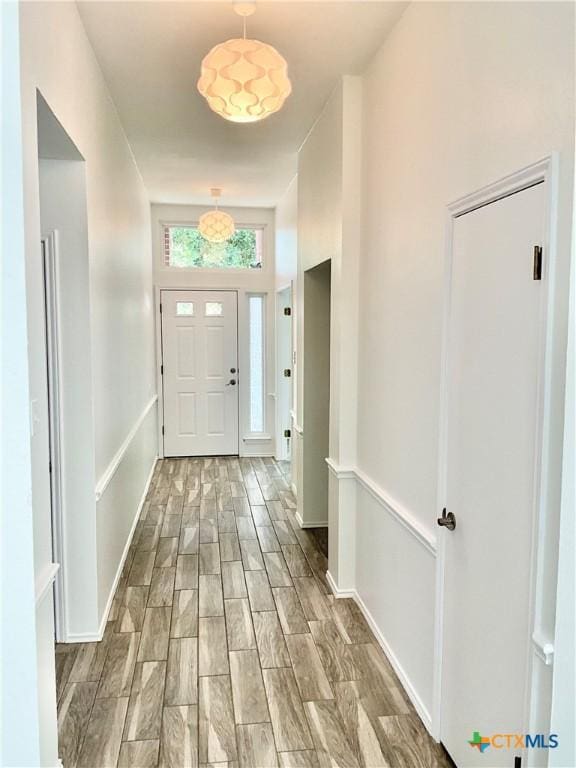 9100 Brimstone Ln, Austin, TX 78717 - entrance foyer with wood finished floors and baseboards