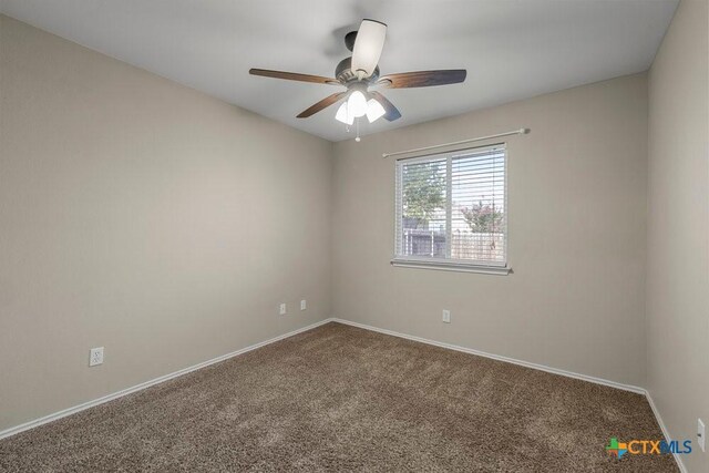 1117 Branchwood Way, Temple, TX 76502 - spare room featuring carpet and ceiling fan