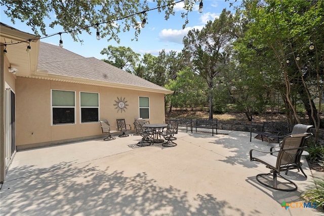 721 Gallagher Dr, Canyon Lake, TX 78133 - view of patio featuring outdoor dining space