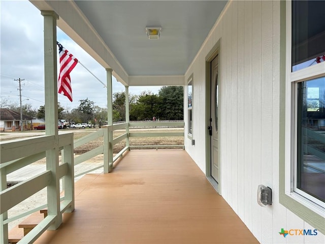 view of patio / terrace with a porch