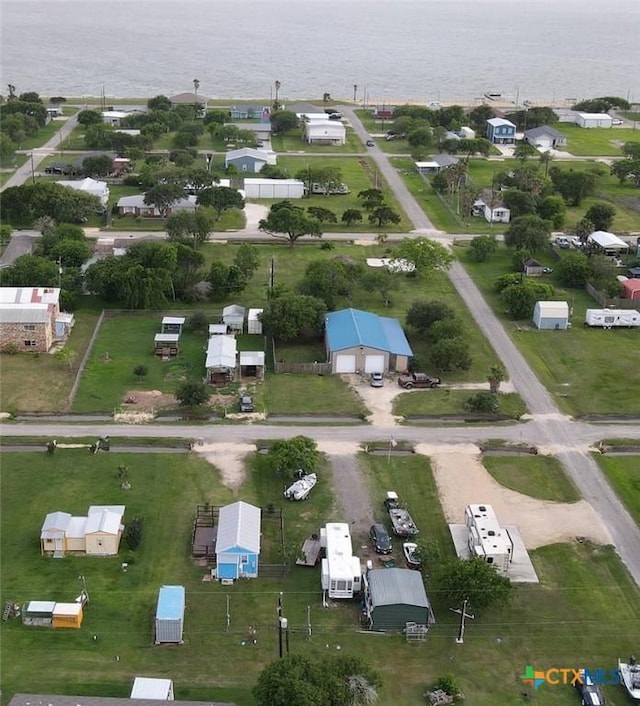 1008 W Dallas Ave, Seadrift, TX 77983 - drone / aerial view with a water view