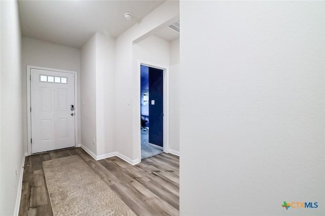 entryway featuring light wood-type flooring