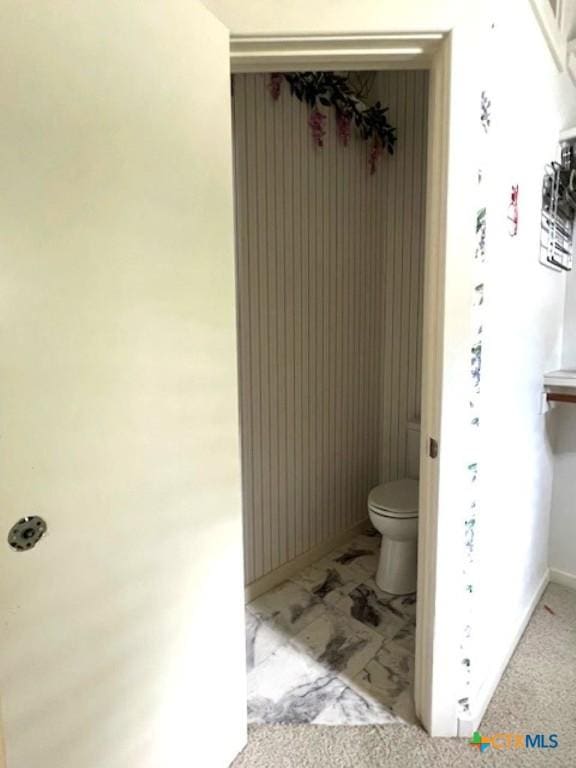 2772 Cloisters Dr, College Station, TX 77845 - bathroom with toilet and baseboards