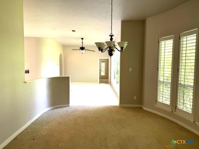 2772 Cloisters Dr, College Station, TX 77845 - empty room with carpet floors, plenty of natural light, and a ceiling fan
