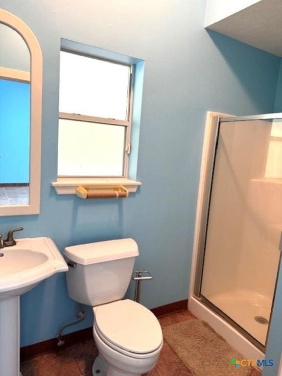 2772 Cloisters Dr, College Station, TX 77845 - full bathroom with a shower stall and tile patterned floors
