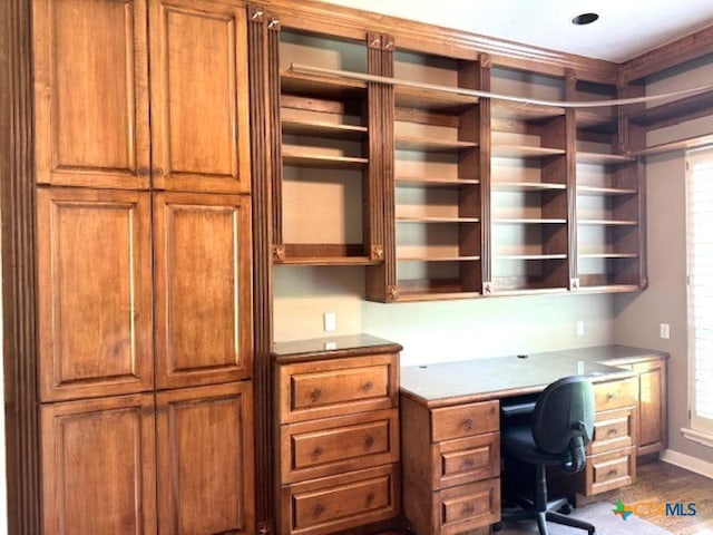 2772 Cloisters Dr, College Station, TX 77845 - unfurnished office with dark wood-type flooring