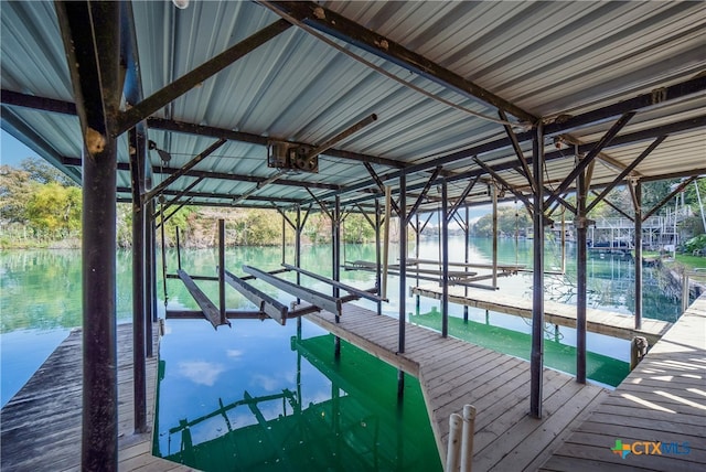 323 E Klein Rd, New Braunfels, TX 78130 - view of dock with a water view