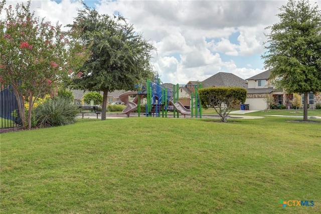 view of yard with playground community