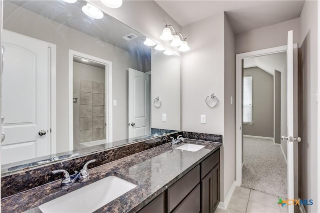 1202 Jester Ct, Copperas Cove, TX 76522 - full bathroom with tile patterned floors and double vanity
