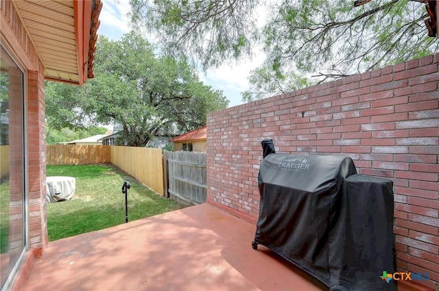 7410 Tom Watson Ct, San Antonio, TX 78244 - view of patio with a grill