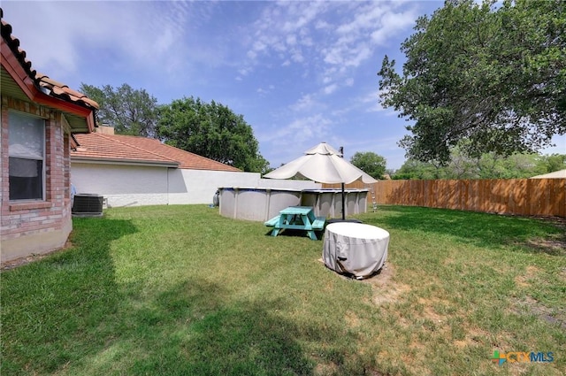 7410 Tom Watson Ct, San Antonio, TX 78244 - view of yard featuring central AC