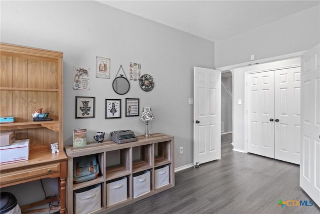 4904 Sodalite Ct, Killeen, TX 76542 - office with wood finished floors and baseboards