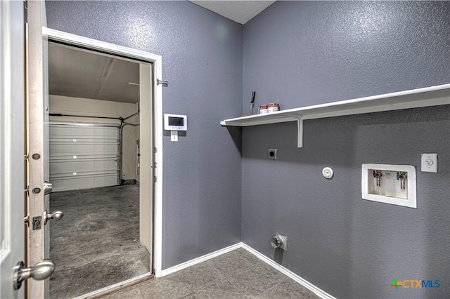 washroom featuring electric dryer hookup, hookup for a gas dryer, and hookup for a washing machine