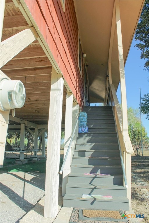 view of stairs