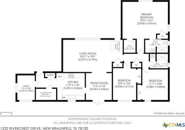 1322 Rivercrest Dr, New Braunfels, TX 78130 - home floor plan