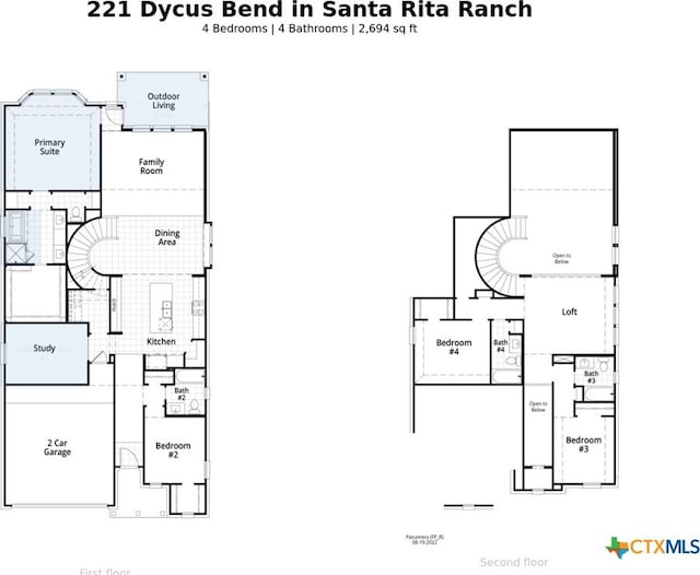 221 Dycus Bnd, Liberty Hill, TX 78642 - room layout