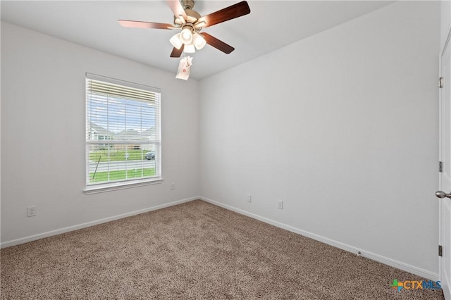 607 Killam Dr, Temple, TX 76502 - carpeted spare room featuring ceiling fan and baseboards
