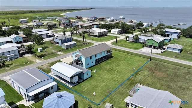 16 Peggy St, Palacios, TX 77465 - aerial view with a water view