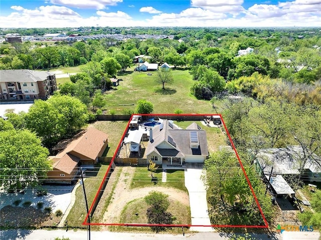 drone / aerial view