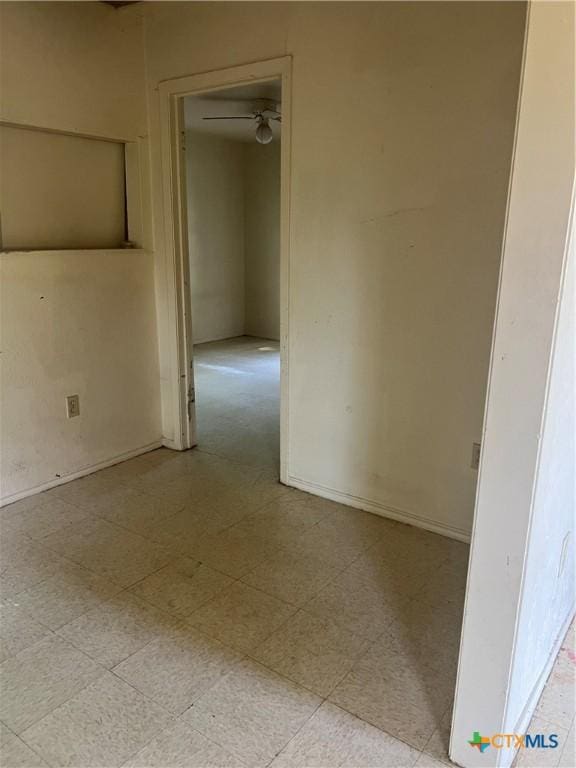 410 Railroad St, San Marcos, TX 78666 - empty room with light floors and ceiling fan