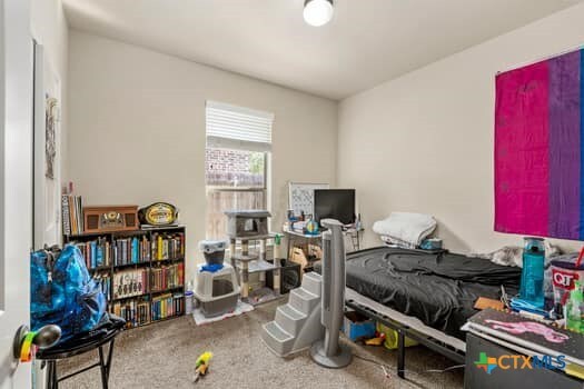 bedroom featuring carpet flooring