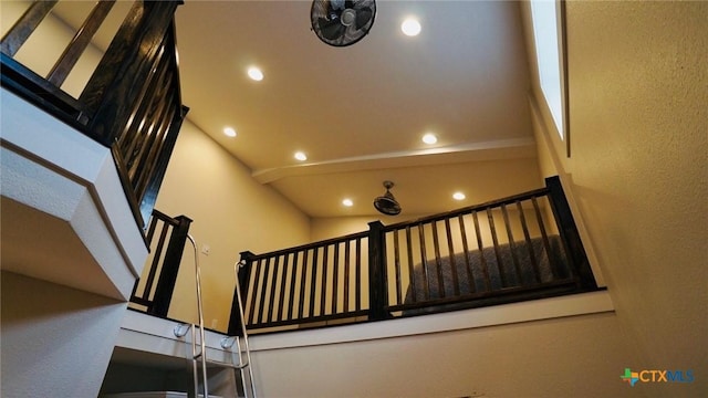1206 W Commerce St, Port Oconnor, TX 77982 - stairs featuring recessed lighting