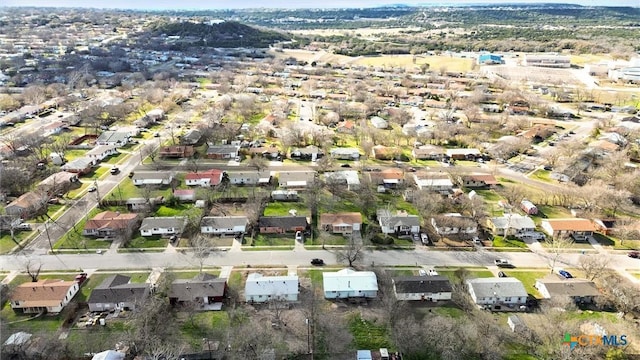 aerial view featuring a residential view