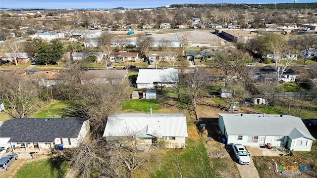 aerial view featuring a residential view