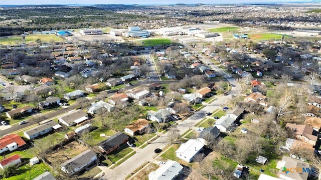 drone / aerial view with a residential view