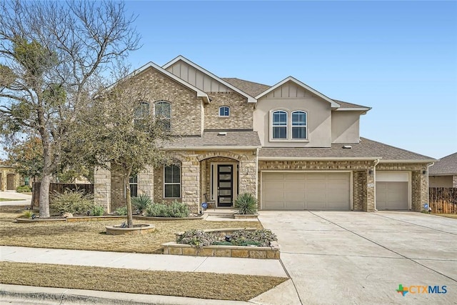 view of front of home featuring a garage