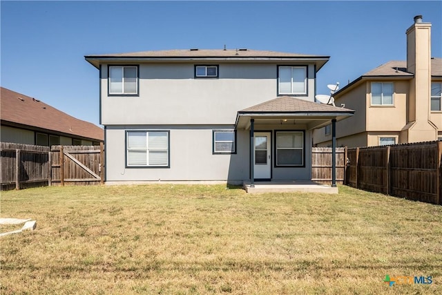 4912 Donegal Bay Ct, Killeen, TX 76549 - back of house with a patio area, a fenced backyard, and stucco siding