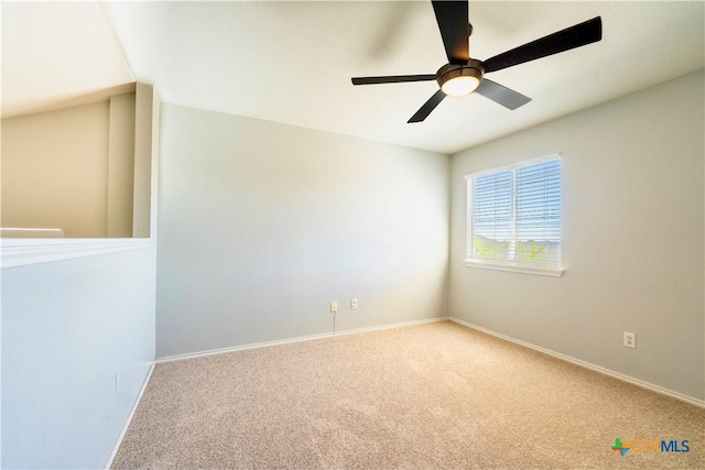 4912 Donegal Bay Ct, Killeen, TX 76549 - carpeted spare room featuring baseboards and a ceiling fan