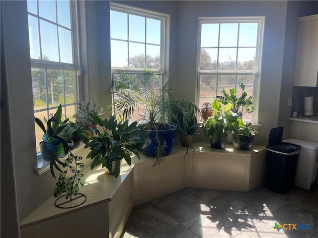 sunroom / solarium with a healthy amount of sunlight