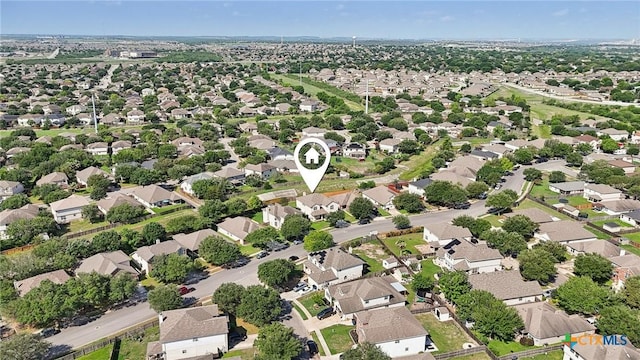 aerial perspective of suburban area