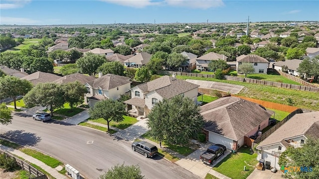 aerial view of residential area