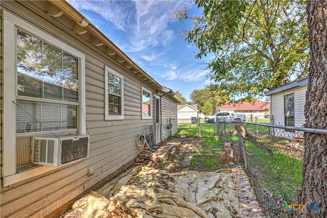 view of property exterior with cooling unit