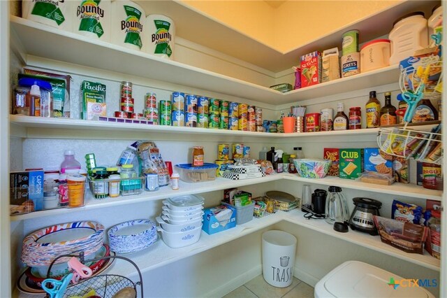 view of pantry