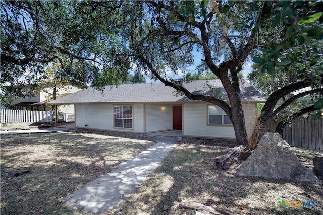 view of ranch-style house