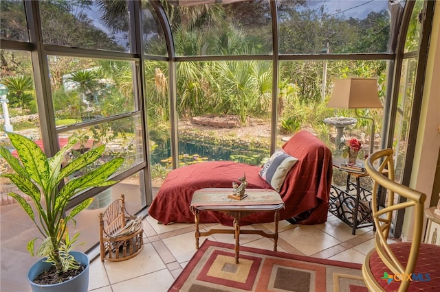 view of sunroom / solarium