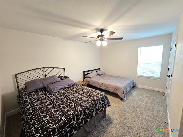 2635 Belle Hubbard Trl, Belton, TX 76513 - carpeted bedroom featuring baseboards and a ceiling fan