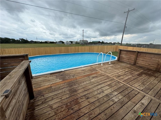 2222 Sparrow Rd, Killeen, TX 76542 - view of pool featuring a deck and fence